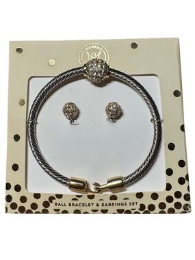 Modern Expressions Ball Bracelet & Earrings Set